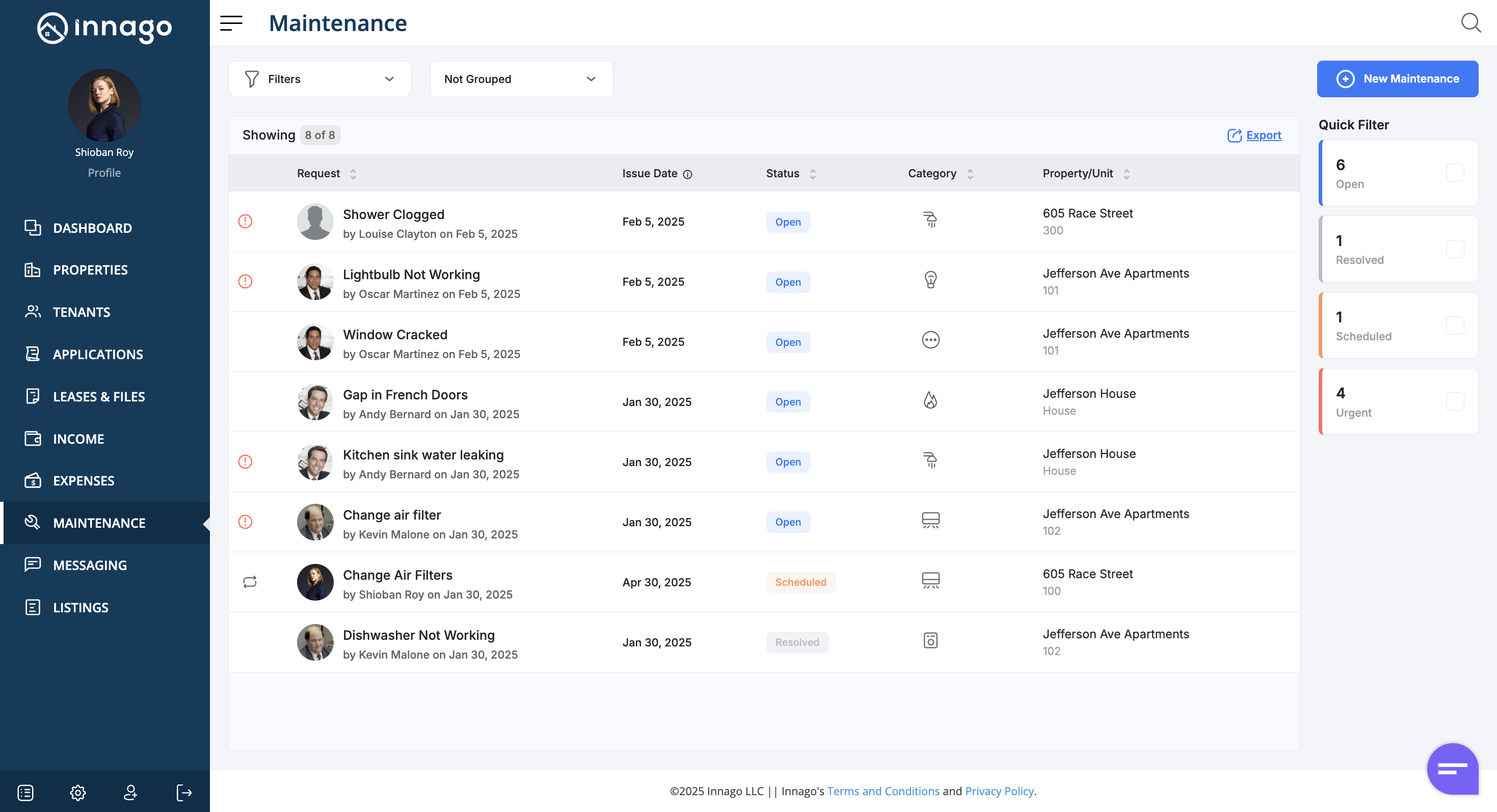Innago's New Maintenance Module